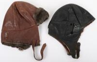 1930’s Period British Leather Flight Helmet