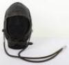 Early Lewis Style Black Leather Flight Helmet with Gosport Tubes - 8