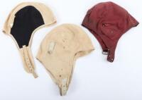 3x Cloth Flight Helmets