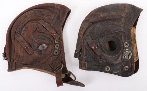 2x WW2 Royal Air Force C-Type Flying Helmets