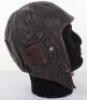 WW2 German Luftwaffe Leather Flying Helmet - 3