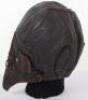 WW2 German Luftwaffe Leather Flying Helmet - 6