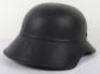 WW2 German Luftschutz (Air Defence) Steel Helmet, - 4