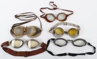 Pair of Vintage Aviators Flying Goggles by Bausch & Lomb