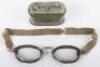 Pair of Italian Made Aviators Goggles in Lithographed Tin