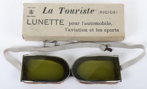 Pair of French Made “La Touriste” Lunette Automobile / Aviation Goggles