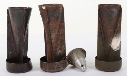 3x WW2 German Incendiary Bomb Tail Fins