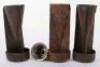 3x WW2 German Incendiary Bomb Tail Fins - 2