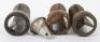 3x WW2 German Incendiary Bomb Tail Fins - 3