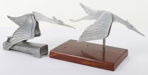 2x Mascots of Hispano Suiza Style Flying Storks