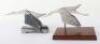 2x Mascots of Hispano Suiza Style Flying Storks - 2