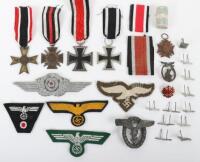 Grouping of WW2 German Third Reich Badges, Insignia & Medals