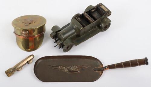 Great War Trench Art of Royal Naval Air Service Interest