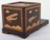 Great War Period Royal Air Force Parquetry Money / Jewellery Box - 10