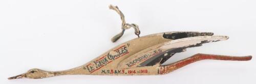Great War French Aviation Squadron Escadrille 3 &ldquo;The Storks&rdquo; Wooden Commemorative
