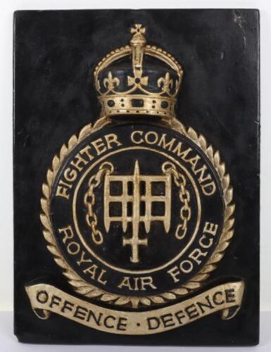 WW2 Battle of Britain Interest RAF Fighter Command RAF Usworth Squadron Plaque