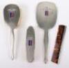 Hallmarked Silver Royal Air Force Four Piece Dressing Table / Vanity Case Set - 2