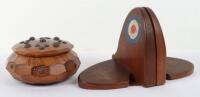 Pair of Royal Air Force Propellor Book Ends