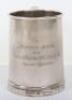 Hallmarked Silver Tankard Presented to the Officers of 149 (B) Squadron by Flight Lieutenant D E Davies DFC AFC