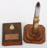 Royal Air Force Table Lighter Made From Aircraft Round