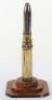 Royal Air Force Table Lighter Made From Aircraft Round - 3