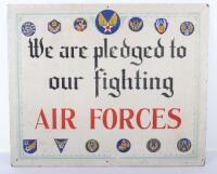 American Air Force Board Plaque