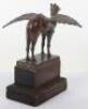 Bronze Royal Air Force No45 Squadron Winged Camel Desk Figure - 5