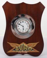 Desk Piece Swiss Made 8 Day Clock Mounted into Propeller Shield