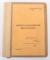 WW2 Spitfire Aircraft Merlin Engine Manual