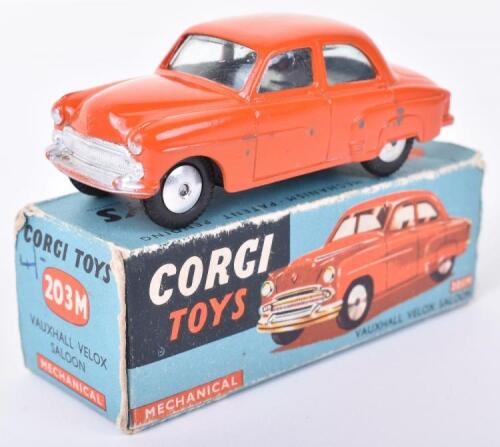 Corgi Toys 203M Vauxhall Velox Saloon, Scarce burnt orange body