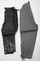 Pair of German Air Force Grey Leather Trousers