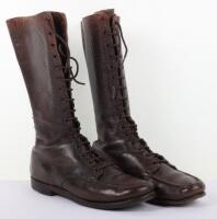 Pair of WW2 Period Brown Leather American Boots