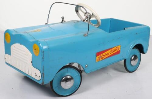 A Leeway pressed steel child’s Alpine Rally pedal car, English 1950s
