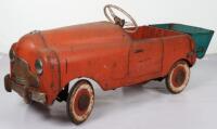 A scarce Tri-ang Commercial pressed steel child’s pedal Tipper Truck, English 1950s,