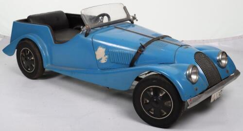 A Hamilton Brooks & Co of Hereford moulded fibreglass Morgan child’s sports pedal car, English circa 1980, chassis No.245