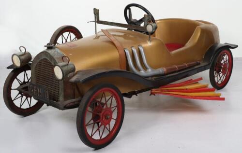 A scarce Pines Chitty-Chitty Bang-Bang moulded plastic child’s pedal car, Italian 1970s,