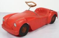 A Marx moulded plastic Triumph TR2 child’s sit on push-along Sports car, circa 1970