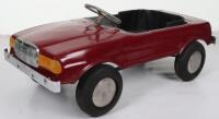 A Mercedes 500SEC Sports pressed metal child’s pedal car, probably English 1970s