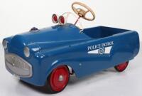 A Mobo pressed steel Police Patrol child’s pedal car, English 1960s