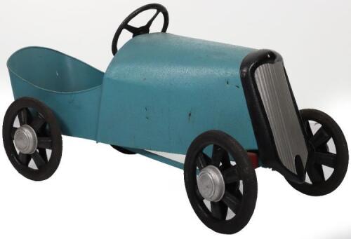 A Eureka pressed steel Bugatti child’s pedal car, French 1940s