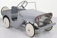 A Tri-ang pressed steel Willie’s Jeep child’s pedal car, English 1960s