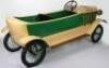 A fine pressed metal and wooden 1920s style Mercedes two-seater child’s chain driven pedal car, European 1950s - 7