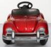 A pressed steel child’s VW Beetle pedal car, probably English circa 1970 - 2