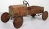 A pressed metal barn find child’s pedal car, possibly Eurika French 1920s - 3