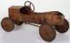 A pressed metal barn find child’s pedal car, possibly Eurika French 1920s - 4