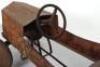 A pressed metal barn find child’s pedal car, possibly Eurika French 1920s - 5