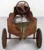 A pressed metal barn find child’s pedal car, possibly Eurika French 1920s - 7