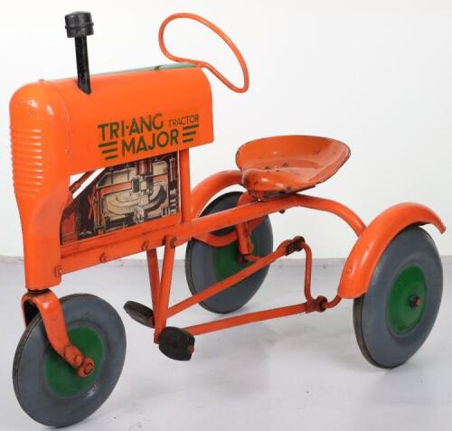 A Tri-ang pressed steel child’s pedal Tractor Major, English 1960s