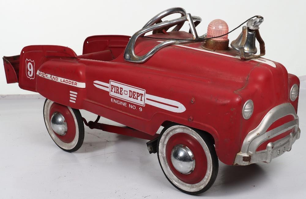 Fire dept engine no 9 hot sale pedal car