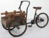 Unusual metal and wooden child’s delivery tricycle, 1930s